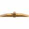Ekena Millwork Eugene Rough Sawn Timber Gable Bracket, Western Red Cedar, 72"W x 12"H x 6"D x 6"F, 4/12 Pitch GBW072X12X0606EUG00RWR - alternate 3